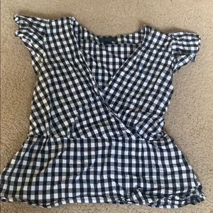 Checkers J Crew Blouse